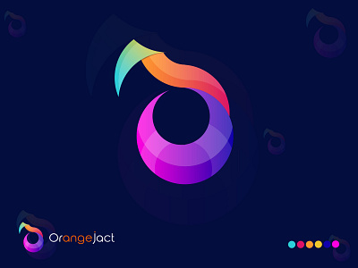 Orangeject logo design - modern logo