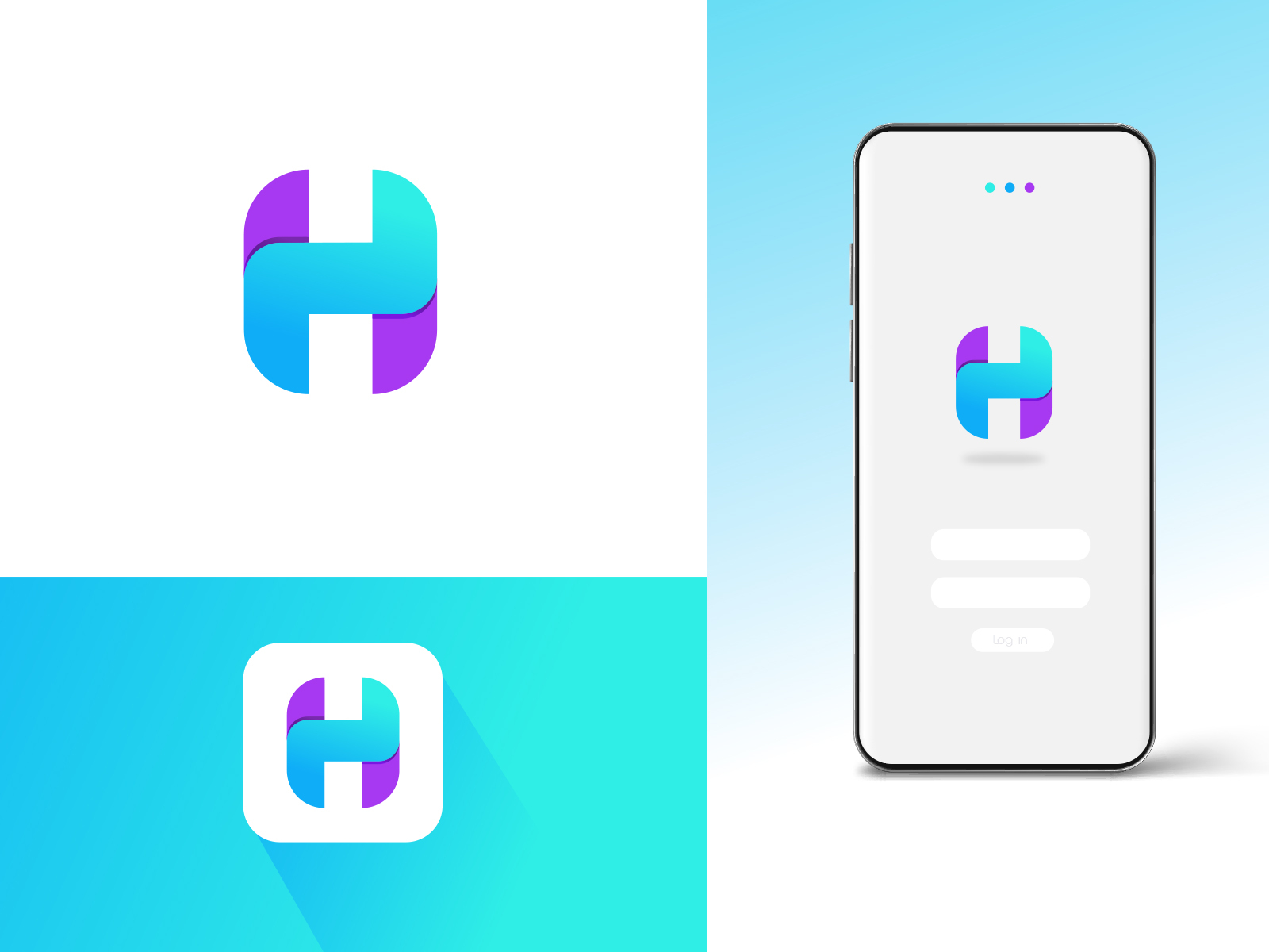 H letter logo - Modern logo by Fahad Rohan on Dribbble