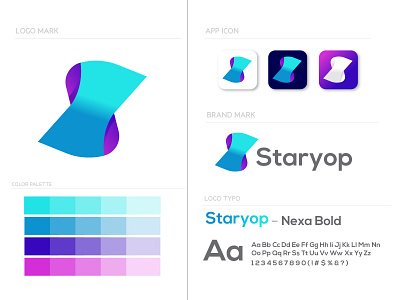 Staryop logo branding design app logo branding colorful logo colorful logo design gradient gradient logo gradient logo design letter logo letter logo design letter mark logo logo logo 2021 logo design logo mark logo trends 2021 modern modern logo modern logo design software logo software logo design