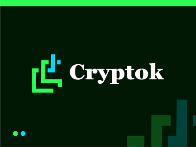 Cryptok - Crypto logo branding cryoto logo modern modern logo