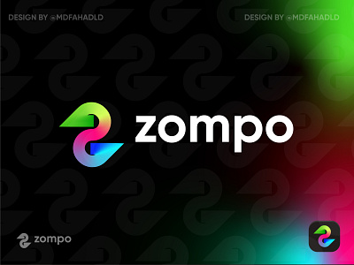 zompo | modern logo | colorful logo | gradient logo branding branding designer business logo colorful logo company logo gradient logo graphic design icon letter logo logo logo design logo designer logo inspiration logo trends 2021 logofolio modern modern logo modern logo for business tech logo technology logo