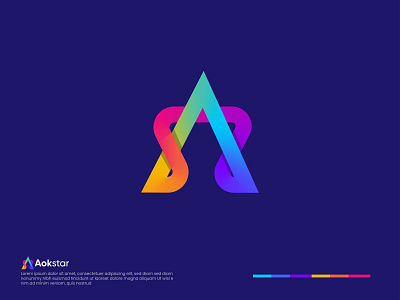 A+Star logo design - modern letter logo