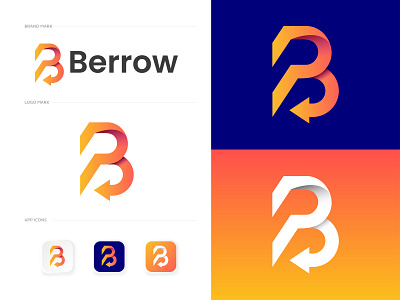 B + Arrow logo arrow b logo arrow logo arrow mark b mark blogo branding gradient logo log odesigner logo logo collection logo design logo folio logo for sale logo inspiration logo trends logo trends 2022 logotrends modern modern logo unused logo