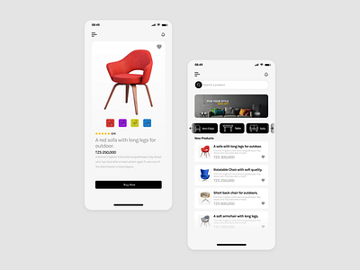 Furniture Store App app branding design ui ux