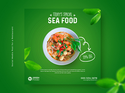 Restaurant Social Media Post Design