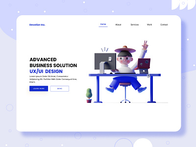 UX/UI Business Solution Landing Page