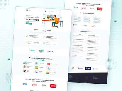 Landing Page Design for Learner's Support