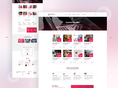 Landing Page Design for LearningHub 2021 trend design landing page landing page design learning management system lms templates ui