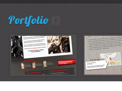 Portfolio blue dark minimalist