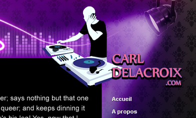 CarlDelacroix.com deejay music pulse purple