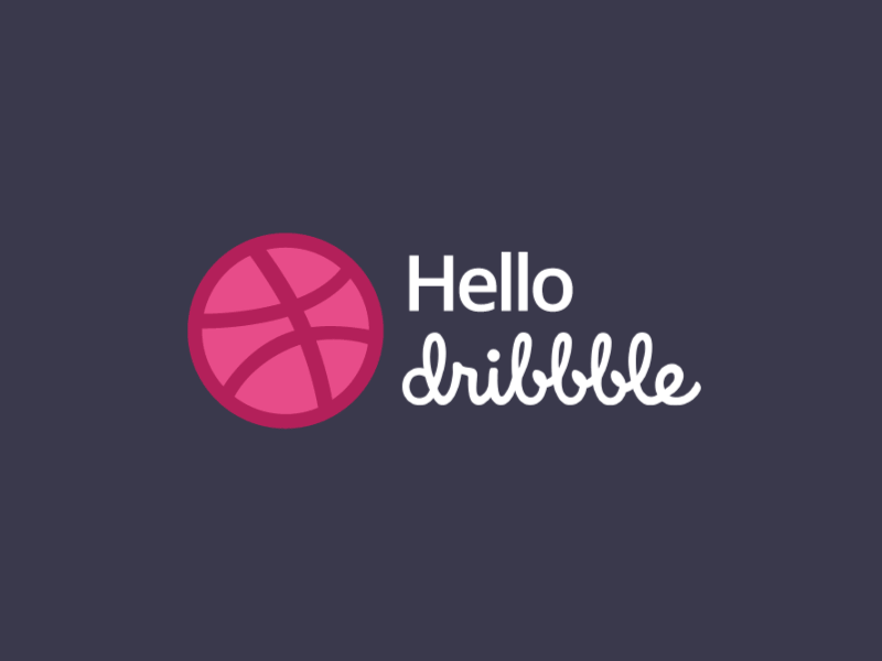 Hello Dribbble! debut dribbble first hello motion