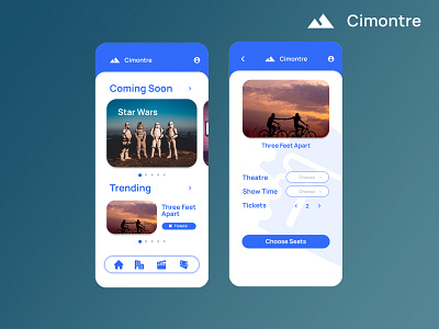 Cimontre Mobile Apps Design app design flat minimal ui ux