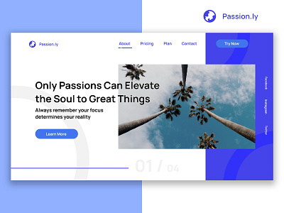 Passion.ly Website Interface