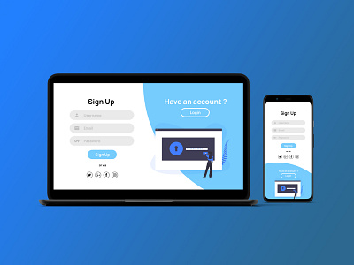 Sign Up - Interface Design app app design application design flat minimal ui ux web website