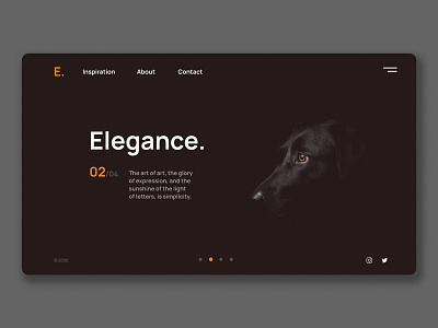 Elegance Website Design application ui branding design flat minimal template trend ui ux web website