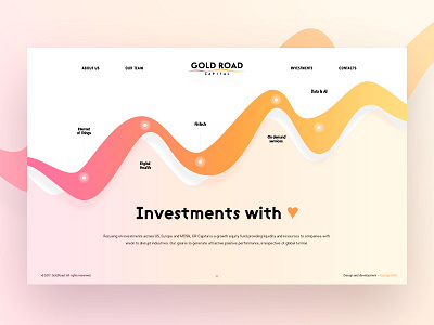 GR capital 2017 gradient graphic investment orange pink site