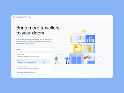 Hotel Insights - Landing page design product ui ux web