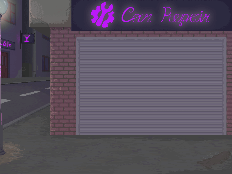 Garage animation draw game garage pixel