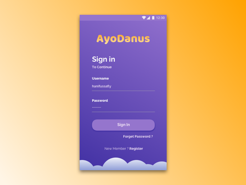 Sign In Page by Abid Hanifussafly on Dribbble