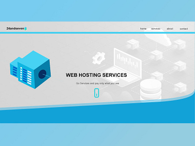 Web Services landing page layout