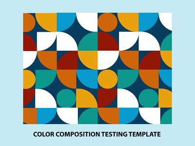 Color Composition Testing Template design illustration ui vector