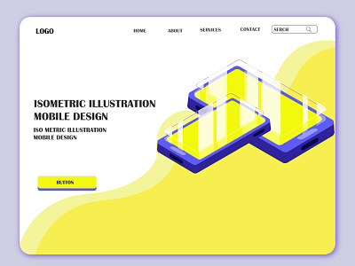 ISOMETRIC MOBILE DESIGN !!