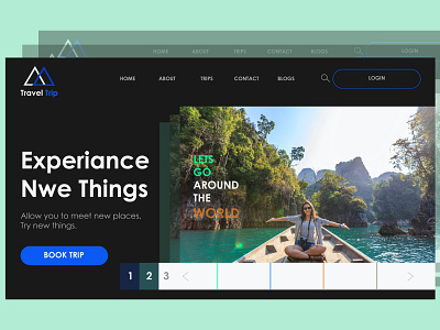 TRAVEL WEB PAGE Landing page