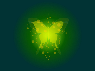Glowing Butterfly clean design flat graphic design illustration ui vector