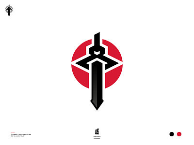 Sword Logo branding clean design flat graphic design icon illustrator logo minimal vector