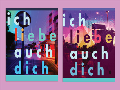 ich liebe auch dich cover art design editorial design poster art