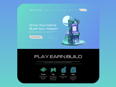 Gaming Landing Page Design graphic design landing landing page ui ux