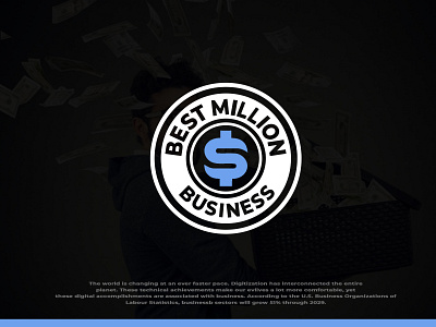 Million dollar business logo branding design flat icon illustrator logo logo design logodesign minimal photoshop
