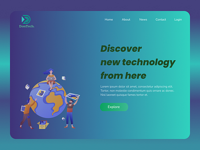 DonTech. Landing Page