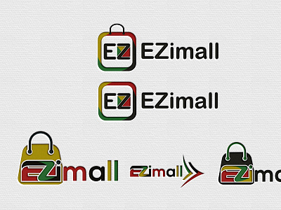 logo name EZimall book design branding design illustration logo logodesign product design typography ui web design