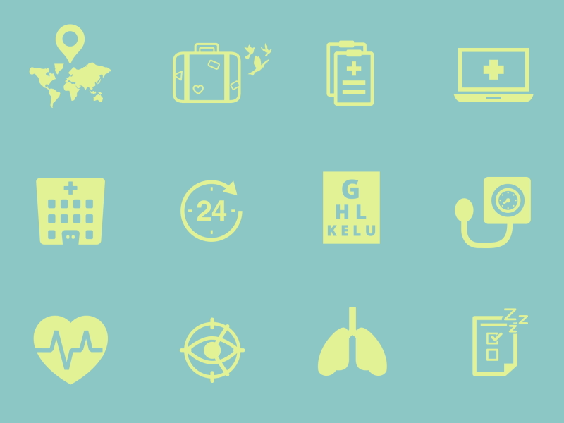 Health Icons Animation after effects animation health icons medicine motion