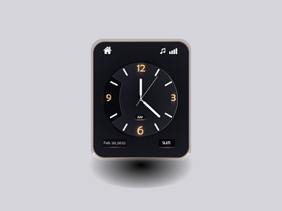 clock watch app design