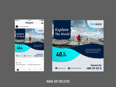 travel agency social media design