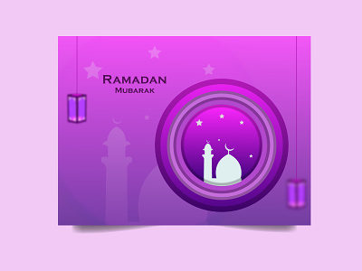 Ramadan paper-cut illustration