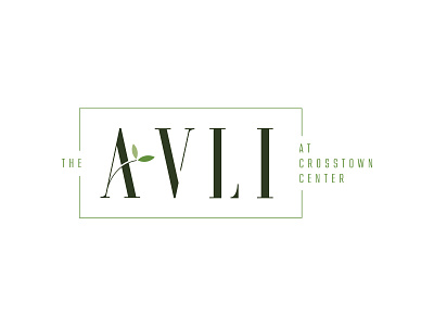 The Avli apartment brand identity branding design illustration leaves logo logo design orlando visual identity