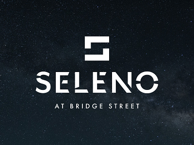 Seleno at Bridge Street Logo brand identity branding design logo logo design modern residential space