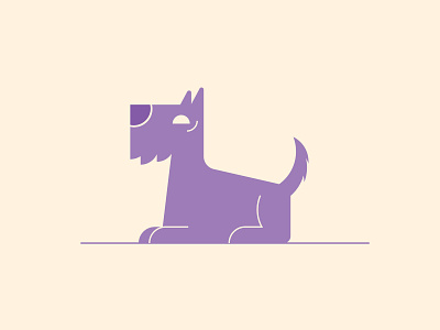 Senior Dog branding cartoon cute design dog illustration orlando pet purple vector