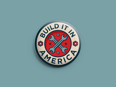 Build It In America Pin