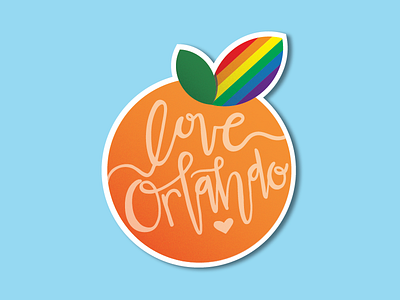 Love Orlando 6/12/2016 florida gay illustration lgbt love memorial orange orlando pride pulse