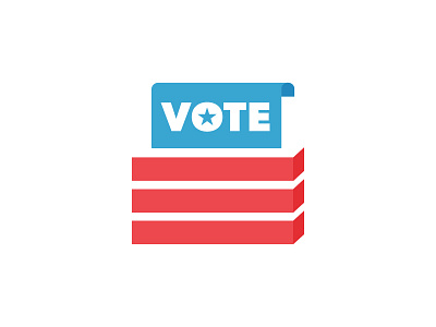 Election Day 2016! america ballot box design election flag icon illustration political politics president use vote