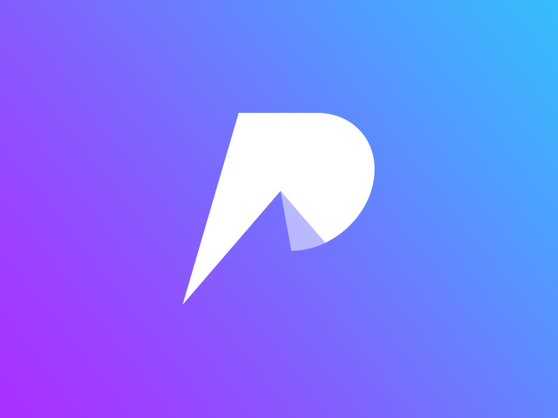 "P" Mountain Icon mountain icon p identity graphic design logo branding orlando design