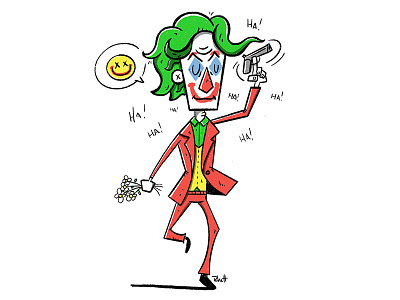 Joker 2019 batman cartoon character character design comics cute design fun funny illustration joker orlando villains