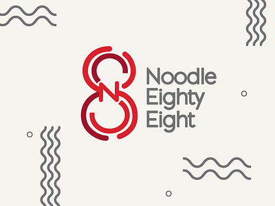 Noodle88 branding identity illustration logo restaurant