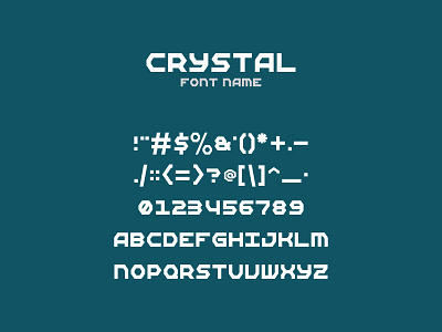 Crystal - Free font