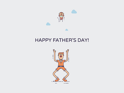 Happy Father's Day! father icon logo symbol vector