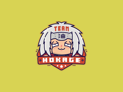 Team Hokage hokage icon jiraiya logo naruto symbol vector